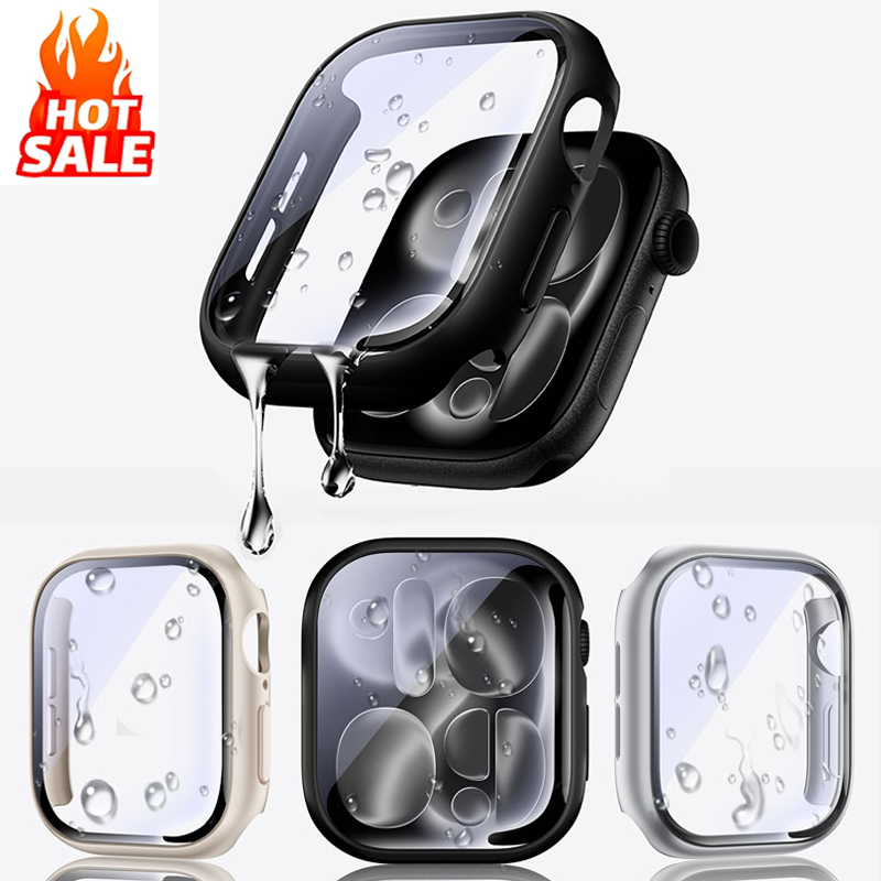 Smartwatch Band Accessories - Gehard glas + cover voor Apple