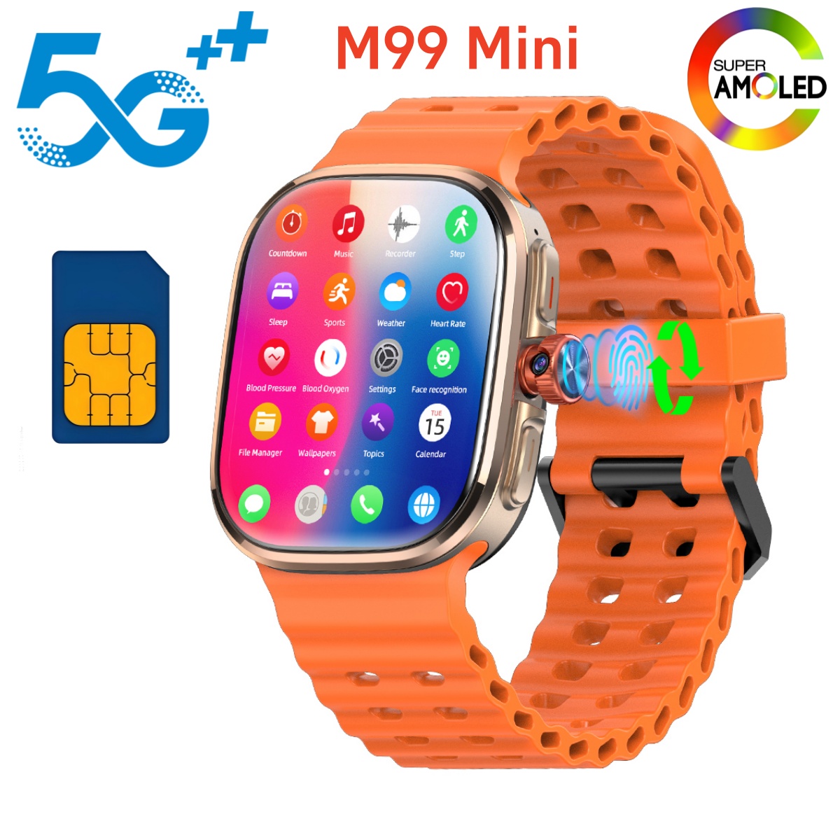 M99 Mini Smartwatch 5G Android - Smartwatch Id recensie en prijs