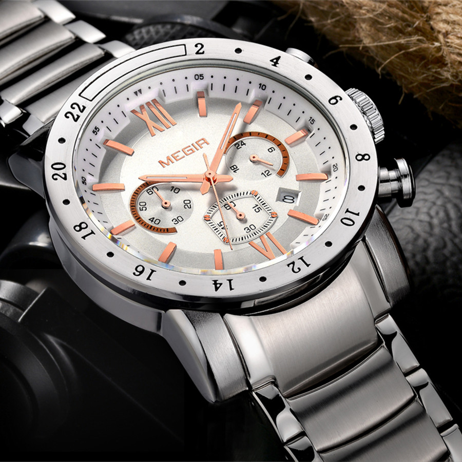 MEGIR roestvrijstalen vrijetij - Smartwatch Touch recensie en prijs