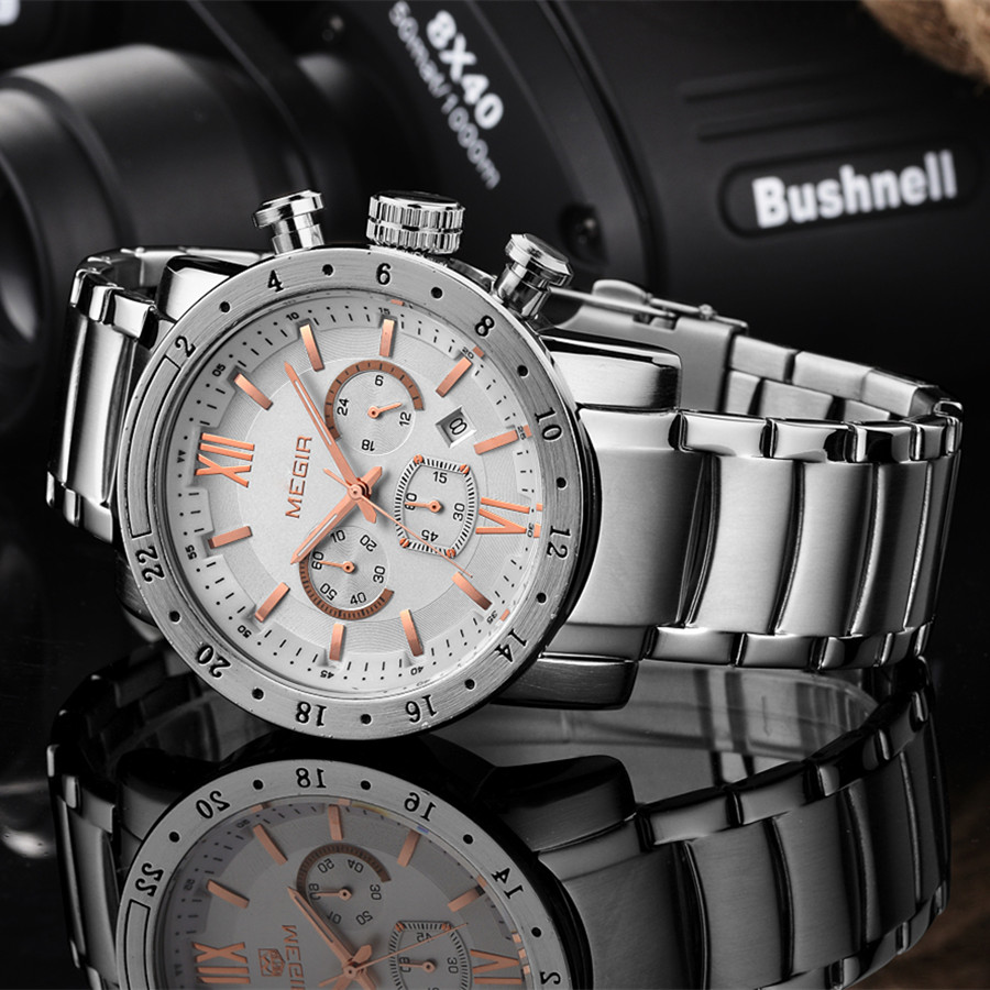 MEGIR roestvrijstalen vrijetij - Smartwatch Touch recensie en prijs