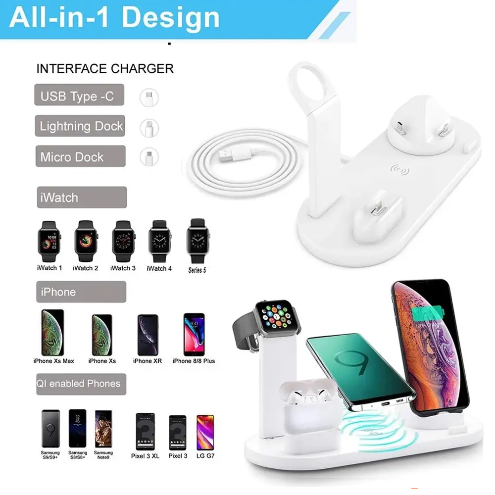 30W 7-in-1 draadloze oplaadsta - Watch Charger Cable recensie en prijs