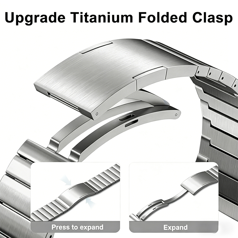 Originele titanium band voor H - Titan Smartwatch Accessories recensie en prijs