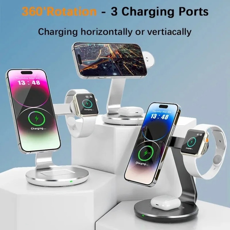 3-in-1 draadloze oplaadstation - Watch Charger Cable recensie en prijs