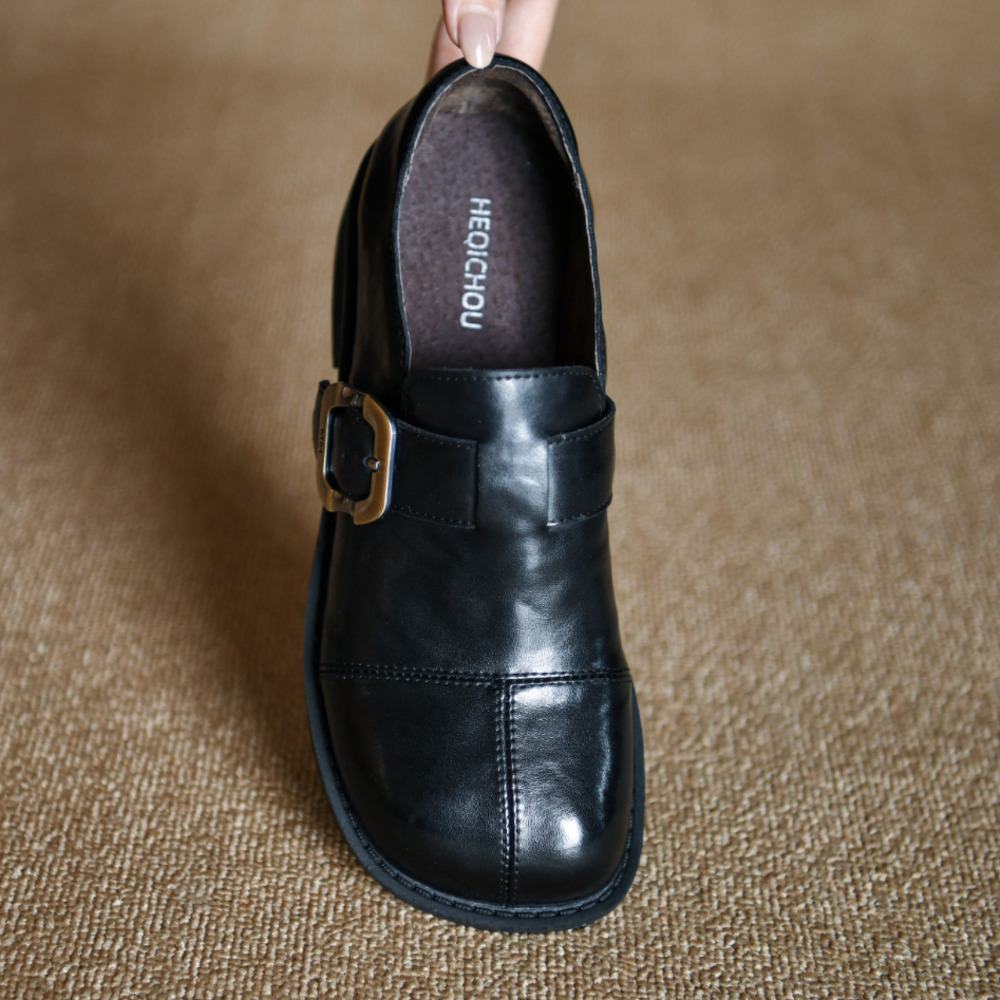 Echte lederen dames loafers, e - Leather Classic Strap recensie en prijs