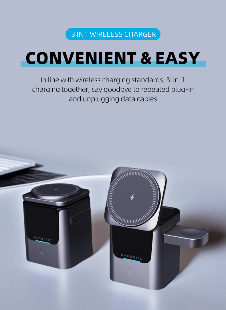 Magnetisch 3-in-1 draadloos la - Watch Charger Cable recensie en prijs