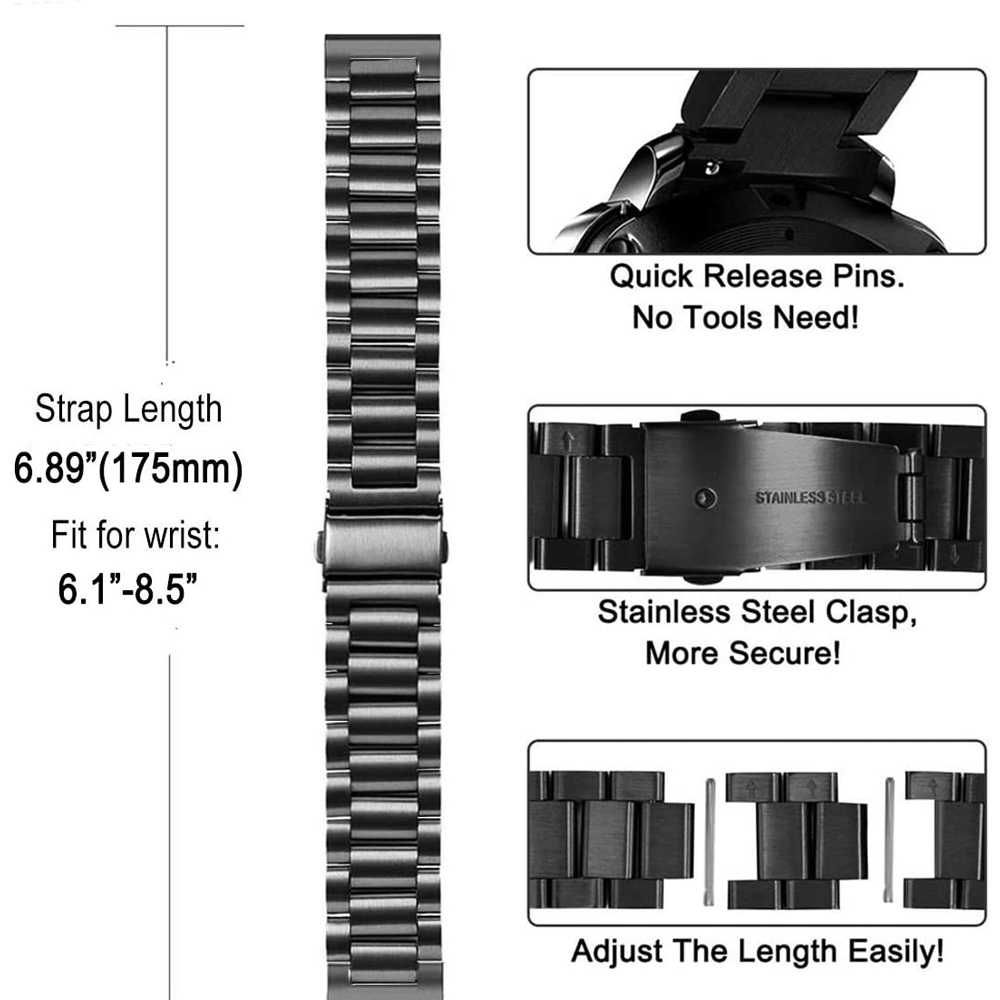 Stalen Band Voor Huawei Horlog - Titan Smartwatch Accessories recensie en prijs