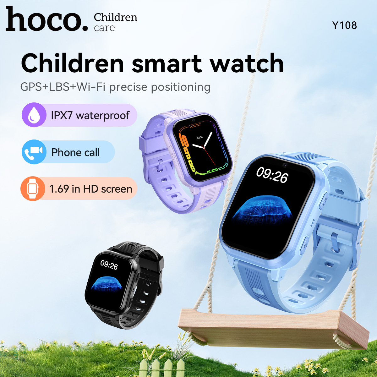 HOCO Y108 1.69 inch HD LCD geb - Smartwatch Id recensie en prijs